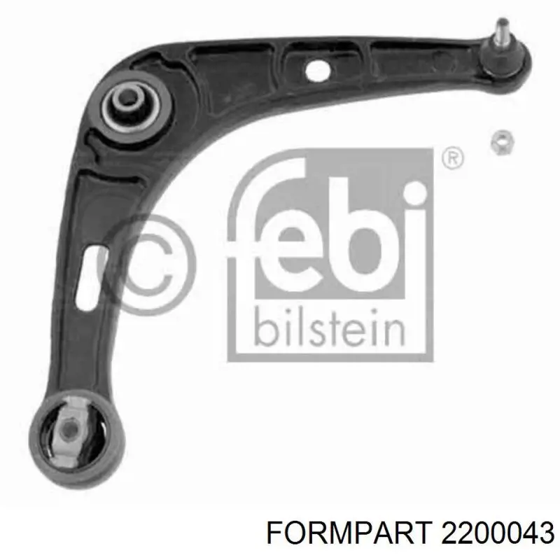 2200043 Formpart/Otoform silentblock de suspensión delantero inferior