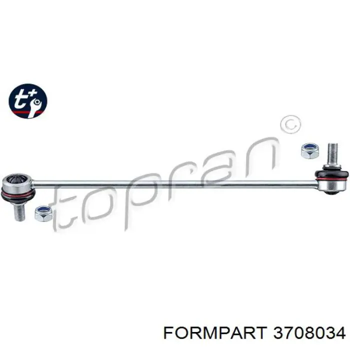 3708034 Formpart/Otoform barra estabilizadora delantera izquierda