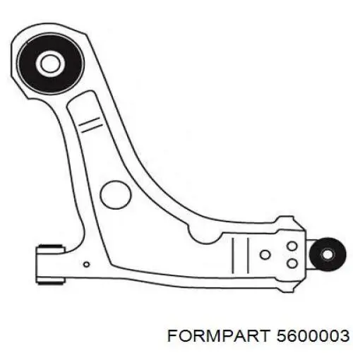 5600003 Formpart/Otoform silentblock de suspensión delantero inferior