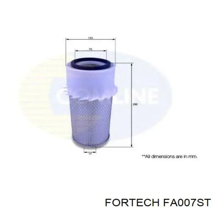 FA007ST Fortech filtro de aire