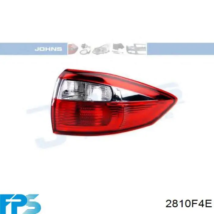 Comprar 8A6117A849 Ford Reflector del parachoques trasero derecho