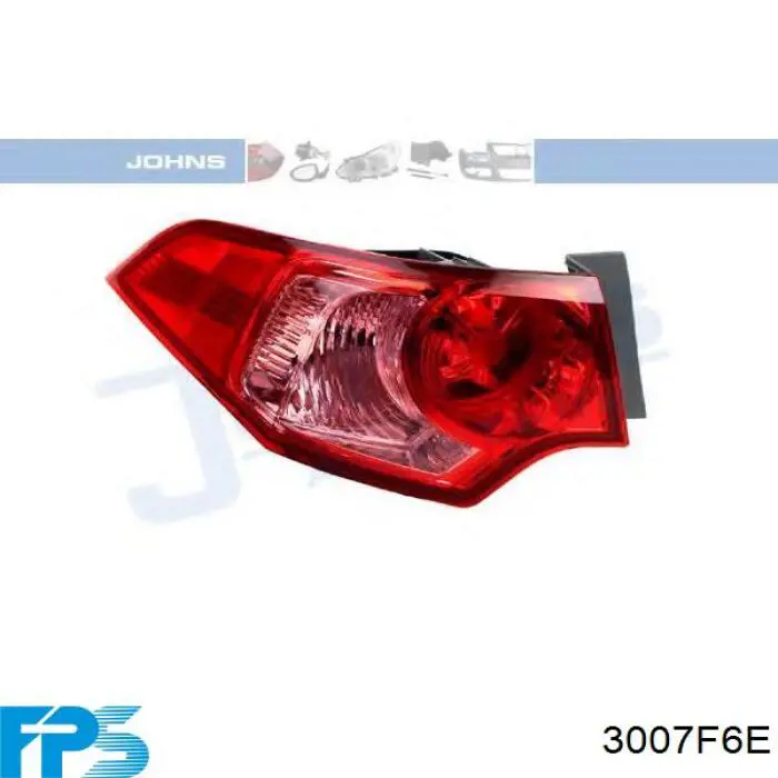 Deflector parachoques trasero derecho FPS FP3007F6E precio, desde 25,71 EUR