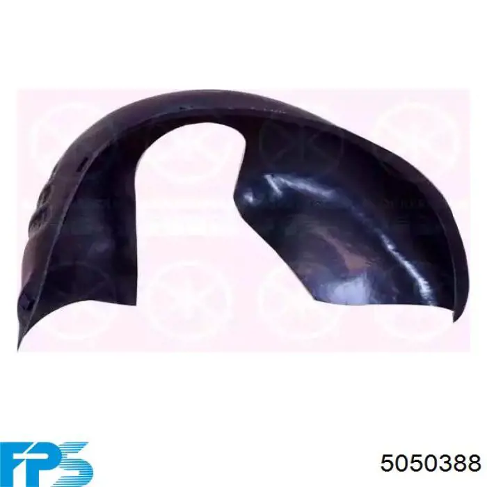 Guardabarros interior derecho, aleta delantera Opel Astra 51, 52, F35, M35