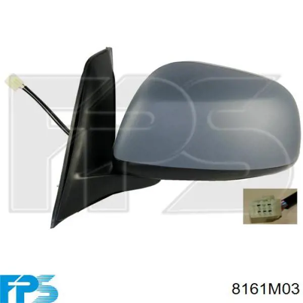 Espejo de retrovisor izquierdo 8790605020 Toyota