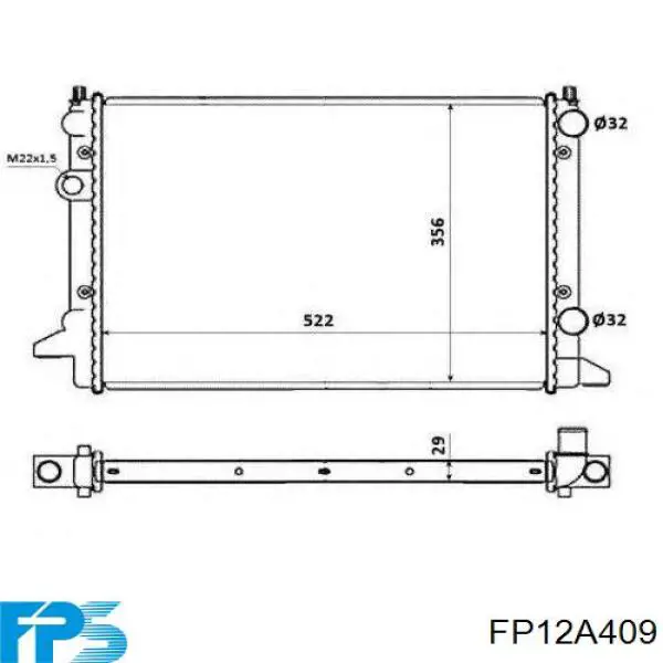 FP12A409 FPS radiador