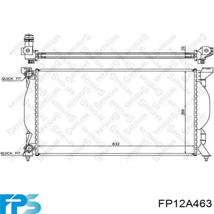 FP 12 A463 FPS radiador refrigeración del motor