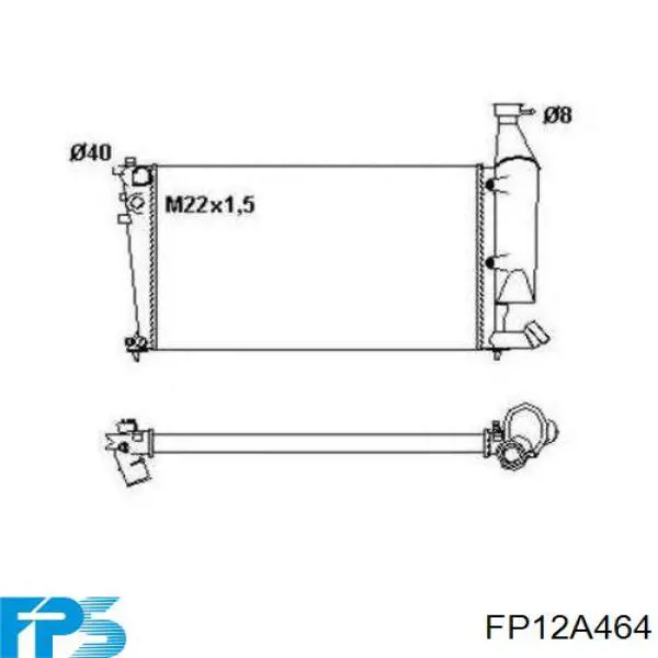 FP12A464 FPS radiador