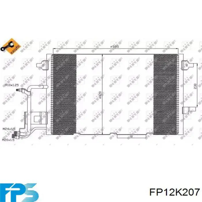 FP 12 K207 FPS condensador aire acondicionado
