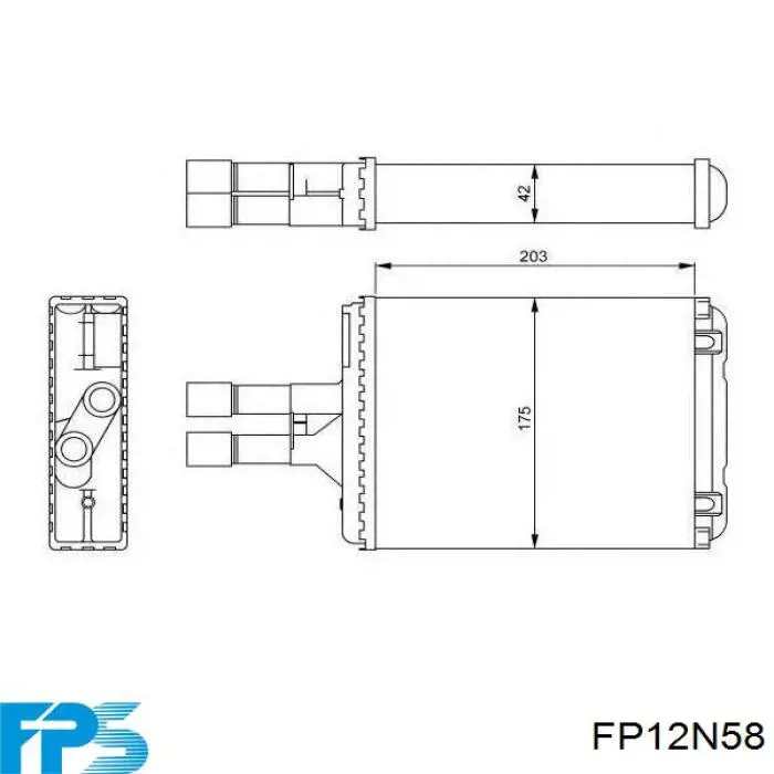 FP12N58 FPS radiador de calefacción