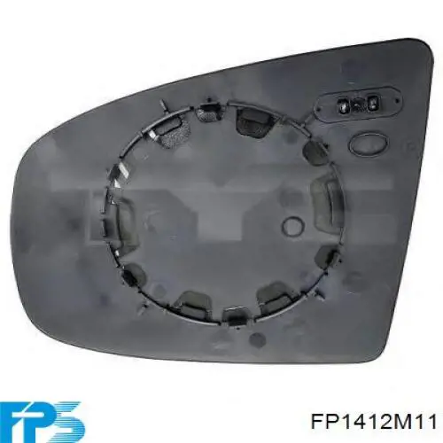 FP1412M11 FPS cristal de espejo retrovisor exterior izquierdo