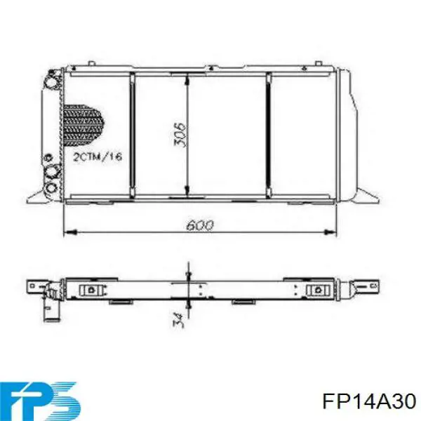 FP14A30 FPS Refrigeración del motor