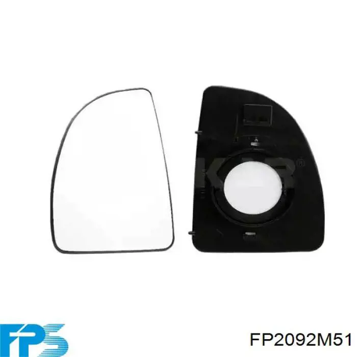 FP2092M51 FPS cristal de espejo retrovisor exterior izquierdo