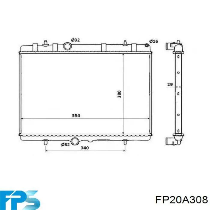 FP20A308 FPS Refrigeración del motor