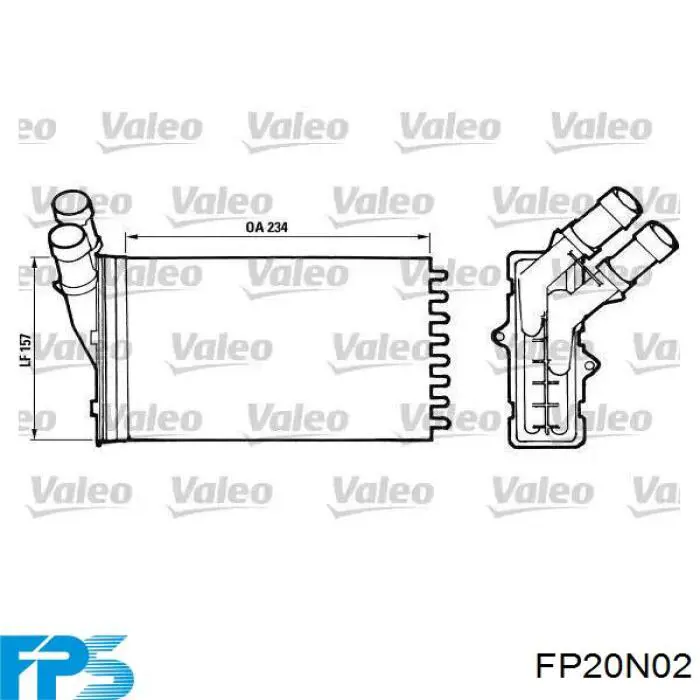 FP20N02 FPS Radiador interior