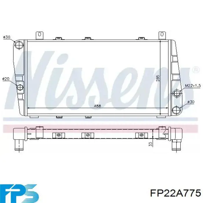 Comprar FP22A775 FPS Radiador de auto
