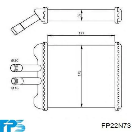 FP 22 N73 FPS radiador calefacción