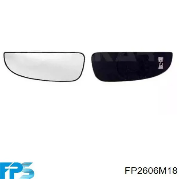 FP2606M18 FPS cristal de espejo retrovisor exterior derecho