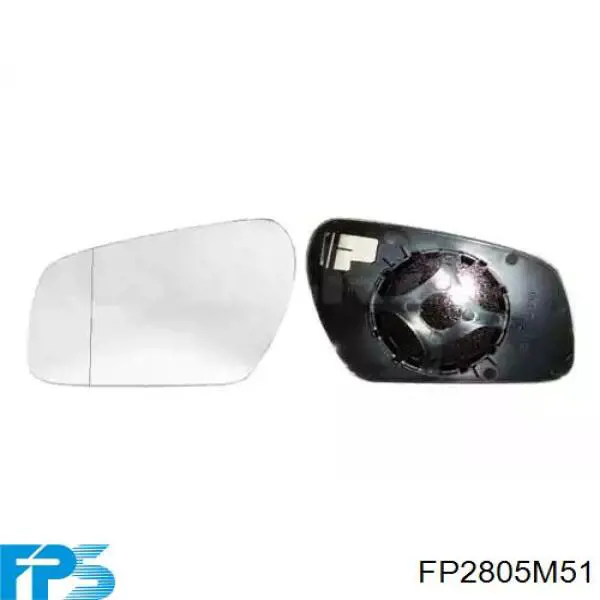 FP 2805 M51 FPS cristal de espejo retrovisor exterior izquierdo