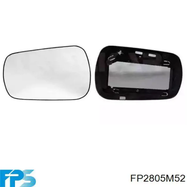 FP 2805 M52 FPS cristal de espejo retrovisor exterior derecho