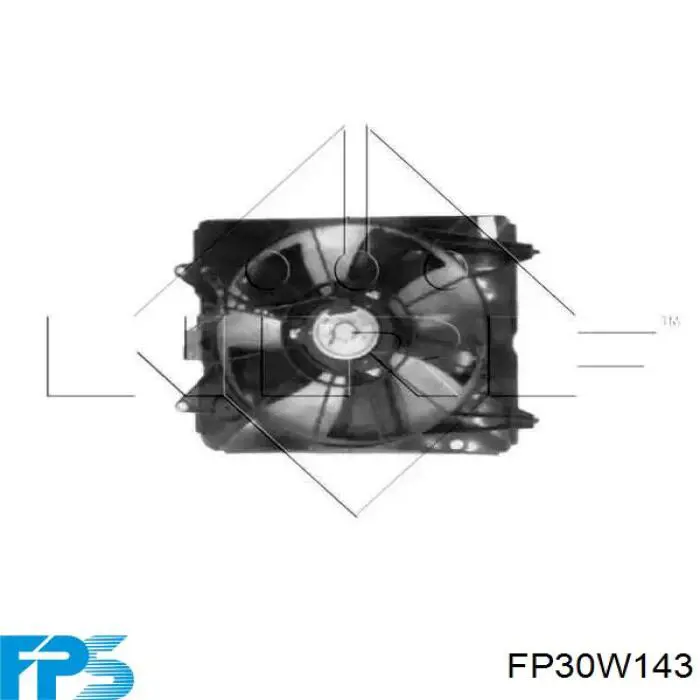 FP30W143 FPS difusor de radiador, ventilador de refrigeración, condensador del aire acondicionado, completo con motor y rodete
