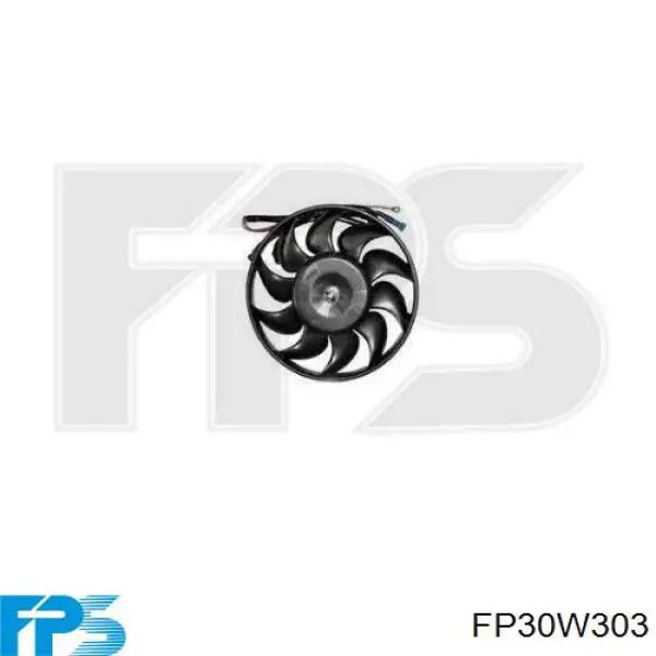 FP30W303 FPS difusor de radiador, aire acondicionado, completo con motor y rodete