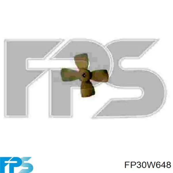 FP 30 W648 FPS difusor de radiador, aire acondicionado, completo con motor y rodete