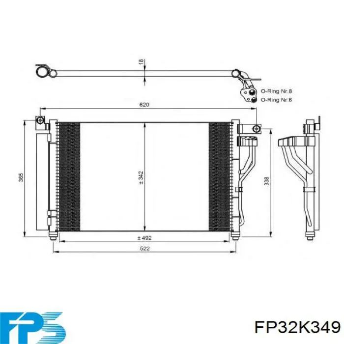 FP 32 K349 FPS condensador aire acondicionado