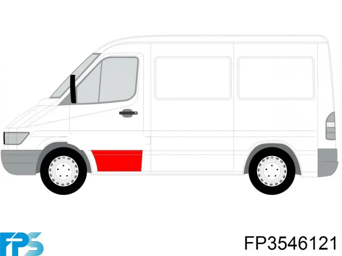 Parte para reparación de la puerta delantera Mercedes Sprinter 4-T (904)