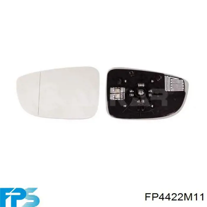 FP 4422 M11 FPS cristal de espejo retrovisor exterior izquierdo