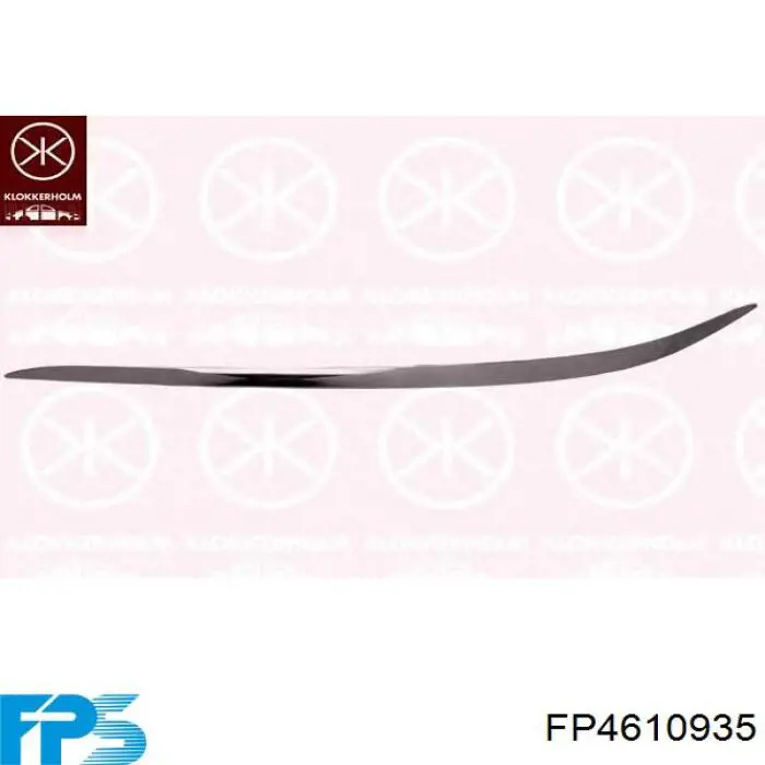 FP 4610 935 FPS moldura de parachoques delantero izquierdo