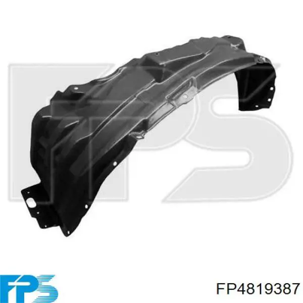 Comprar 5370A881 Mitsubishi Guardalodos interior izquierdo, guardafango delantero