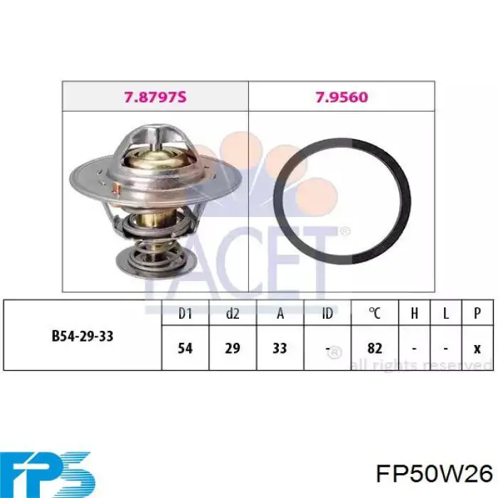 FP50W26 FPS Ventilador de refrigeración del motor