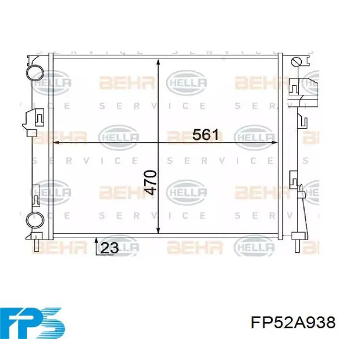 FP52A938 FPS radiador