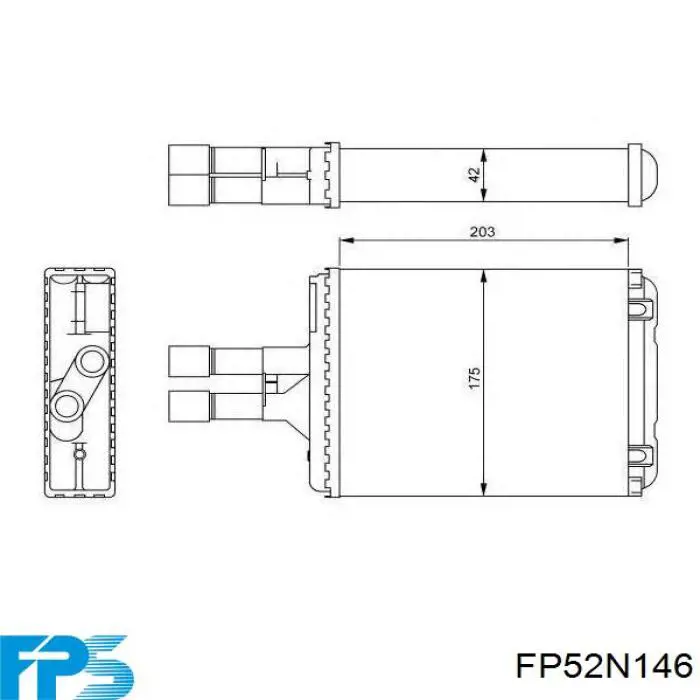 FP52N146 FPS radiador de calefacción