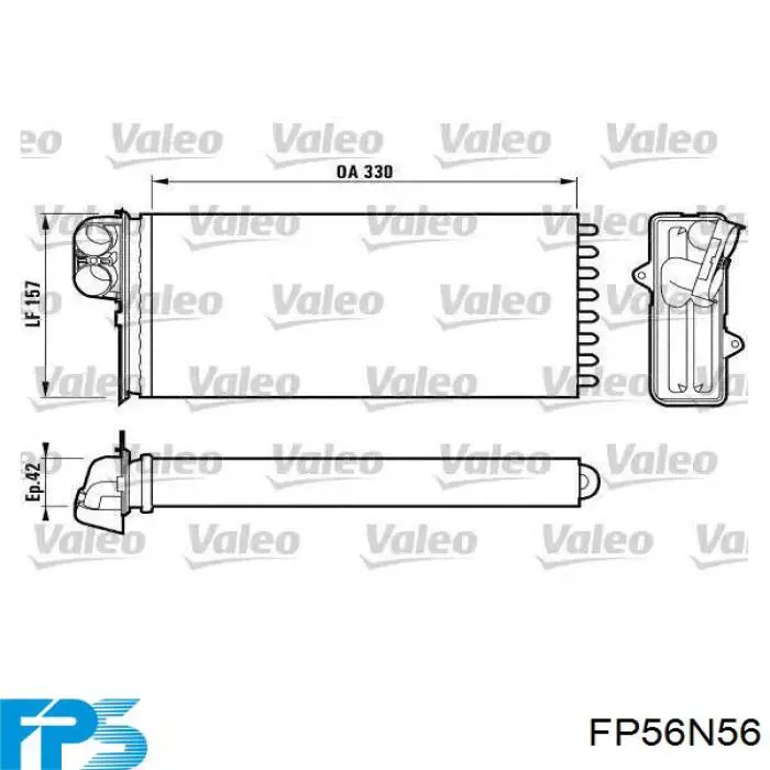 FP56N56 FPS radiador calefacción