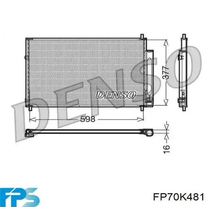 FP70K481 FPS condensador aire acondicionado