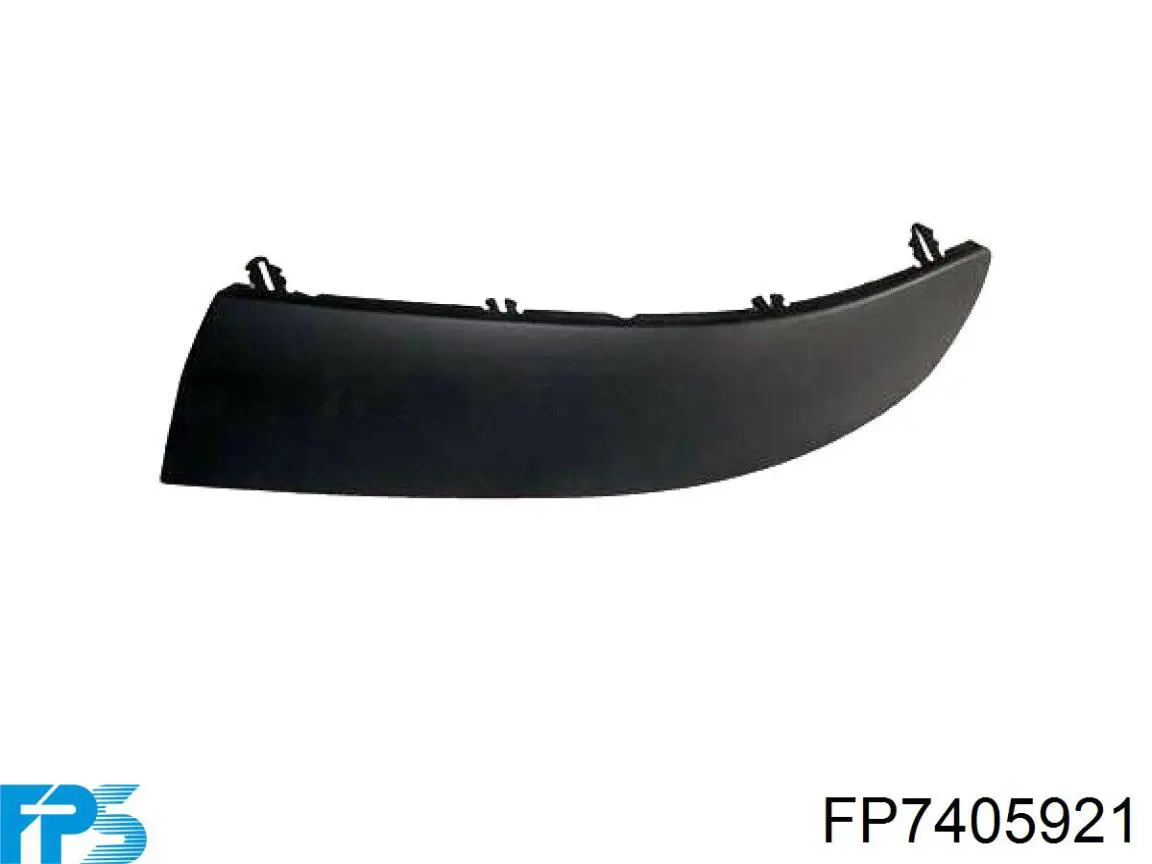 FP7405921 FPS moldura de parachoques delantero izquierdo