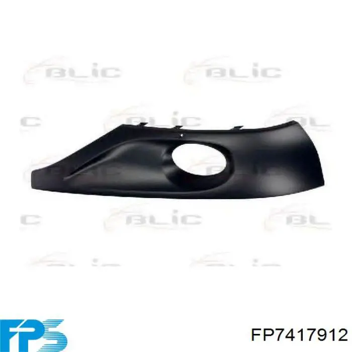 Comprar 7P6807490D9B9 VAG Tapa de rejilla de faro antiniebla delantero derecho