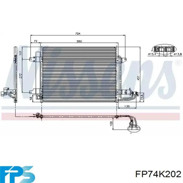 FP 74 K202 FPS condensador aire acondicionado