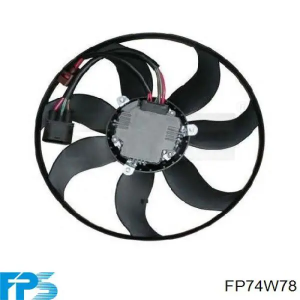 Ventilador de refrigeración completo derecho (motor y hélice) FP74W78 FPS
