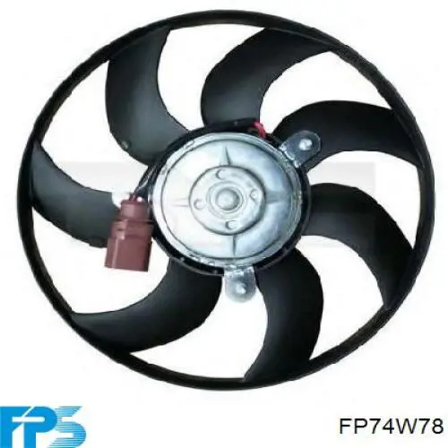 FP74W78 FPS ventilador (rodete +motor refrigeración del motor con electromotor derecho)