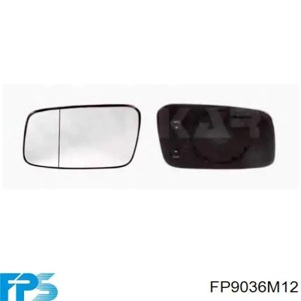 FP 9036 M12 FPS cristal de espejo retrovisor exterior derecho