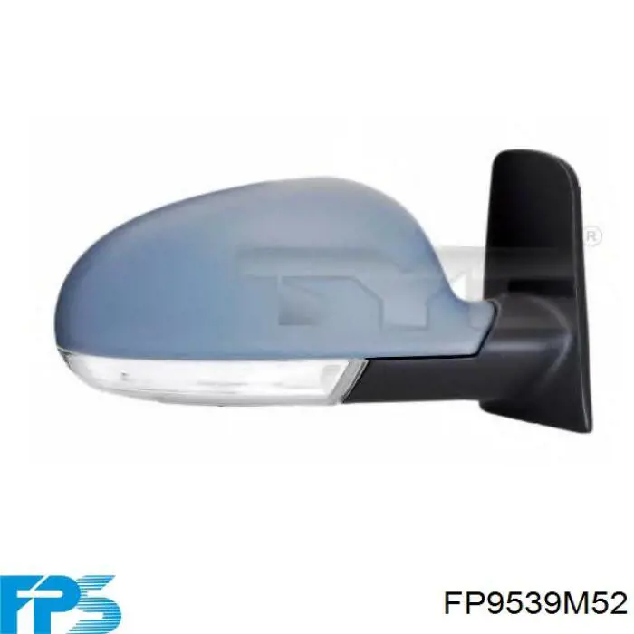 FP 9539 M52 FPS cristal de espejo retrovisor exterior derecho