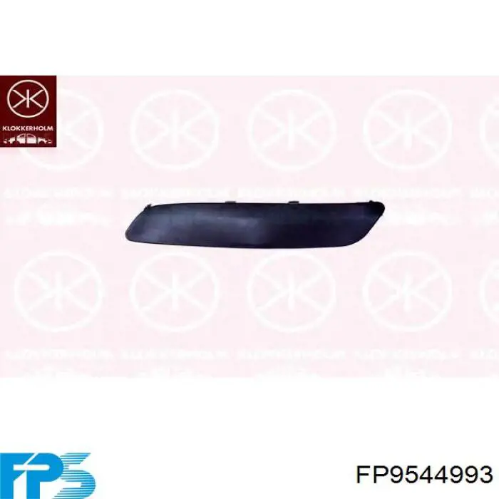 FP 9544 993 FPS rejilla del parachoques delantera izquierda