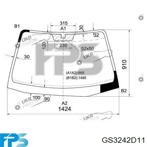 Cristal parabrisas XYG GS3242D11 precio, desde 95,74 EUR