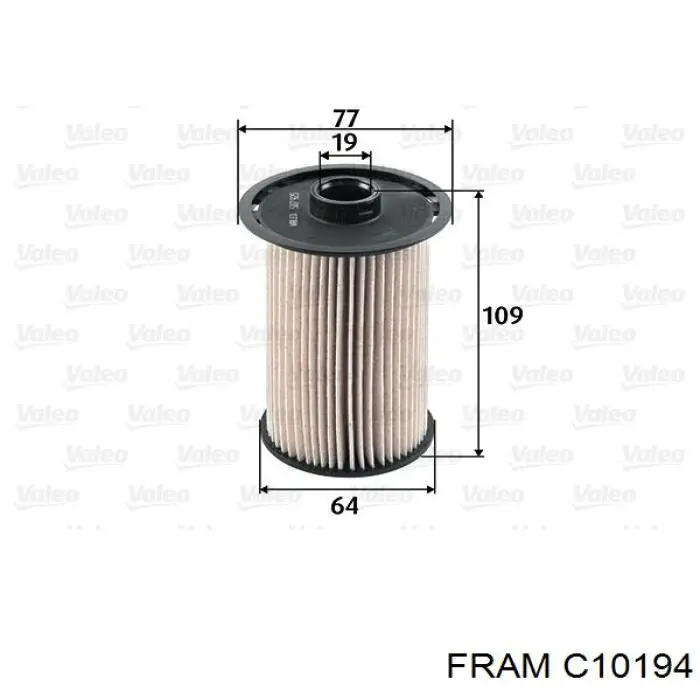 C10194 Fram Filtro de gasolina