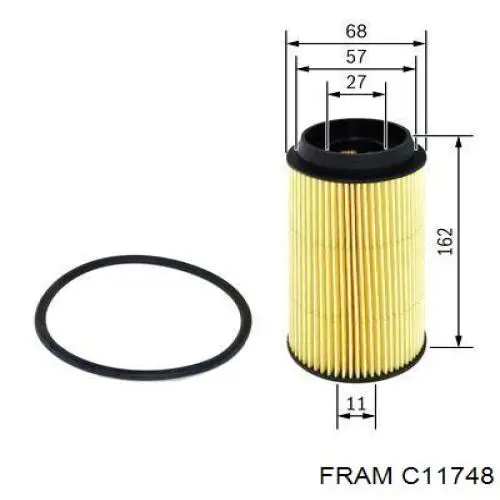 Filtro de combustible C11748 Fram
