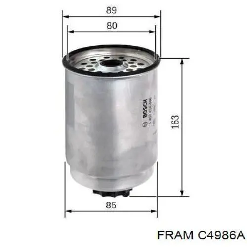 Filtro de combustible T114723 Ford