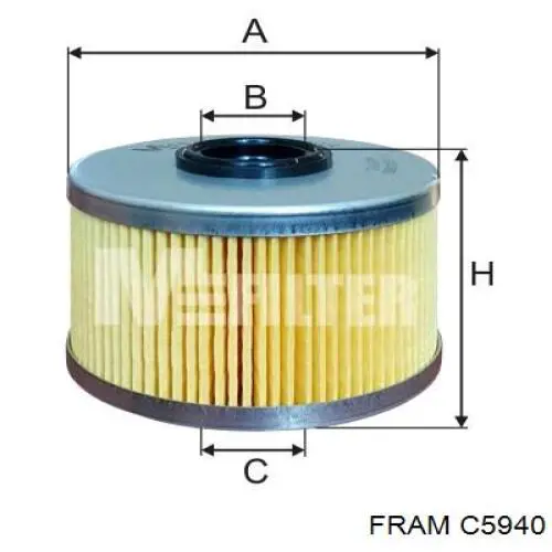 Comprar C5940 Fram Filtro diesel