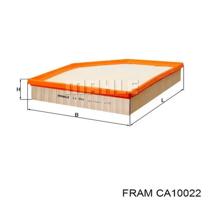 CA10022 Fram filtro de aire